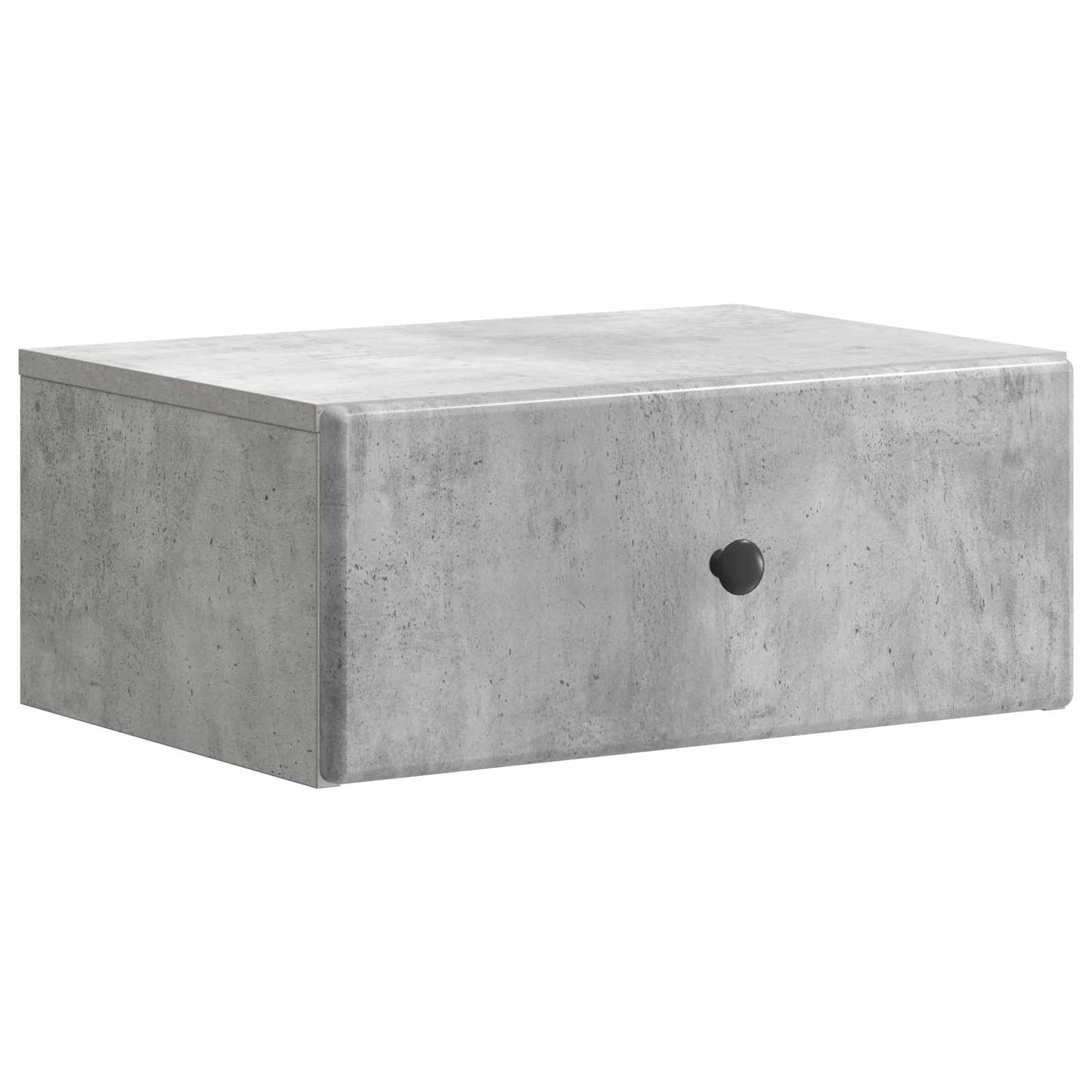 Væghængt Natbord Betongrå 49 x 34,5 x 20 cm Konstrueret træ