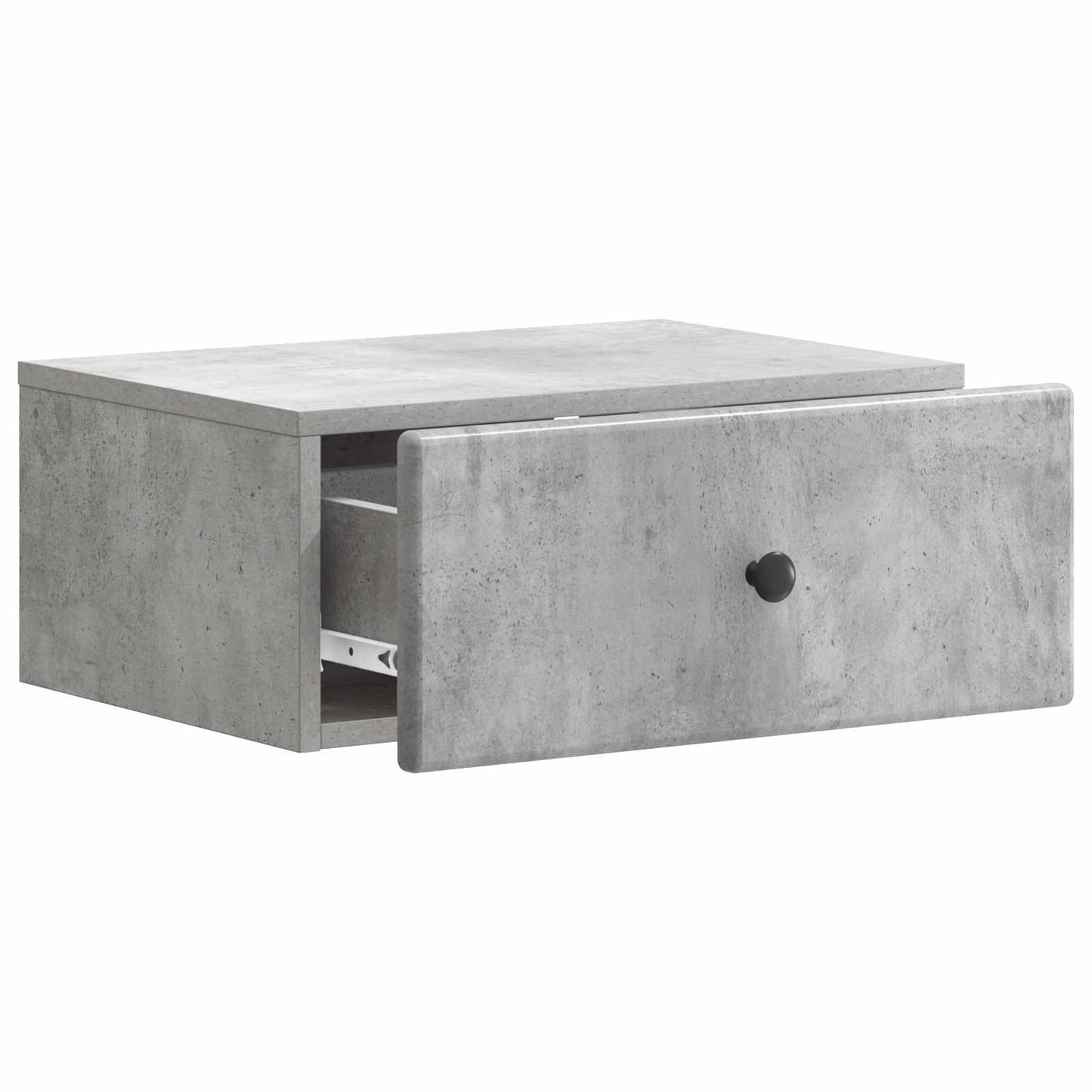 Væghængt Natbord Betongrå 49 x 34,5 x 20 cm Konstrueret træ