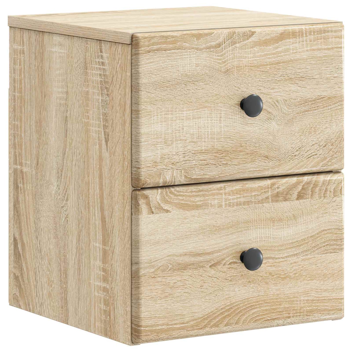 Væghængt Natbord Sonoma-eg 34,5 x 33 x 40 cm Konstrueret træ