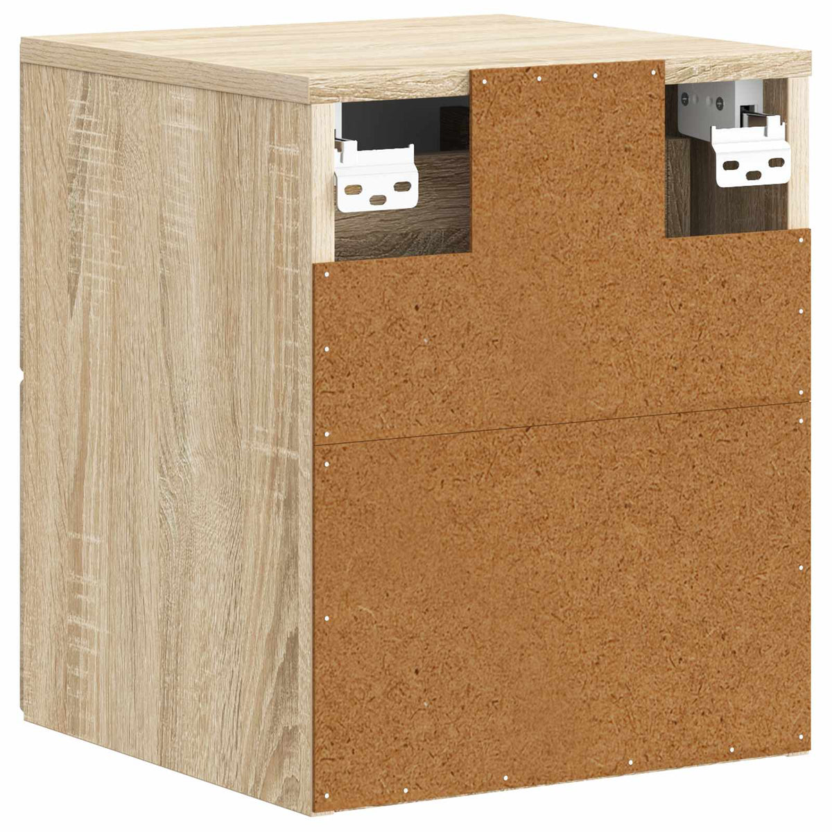 Væghængt Natbord Sonoma-eg 34,5 x 33 x 40 cm Konstrueret træ