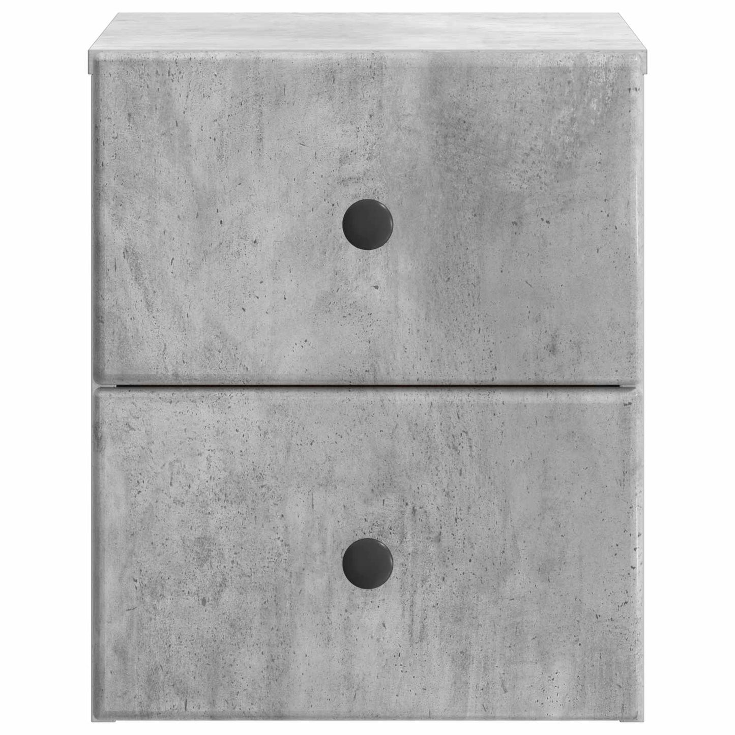 Væghængt Natbord Betongrå 34,5 x 33 x 40 cm Konstrueret træ