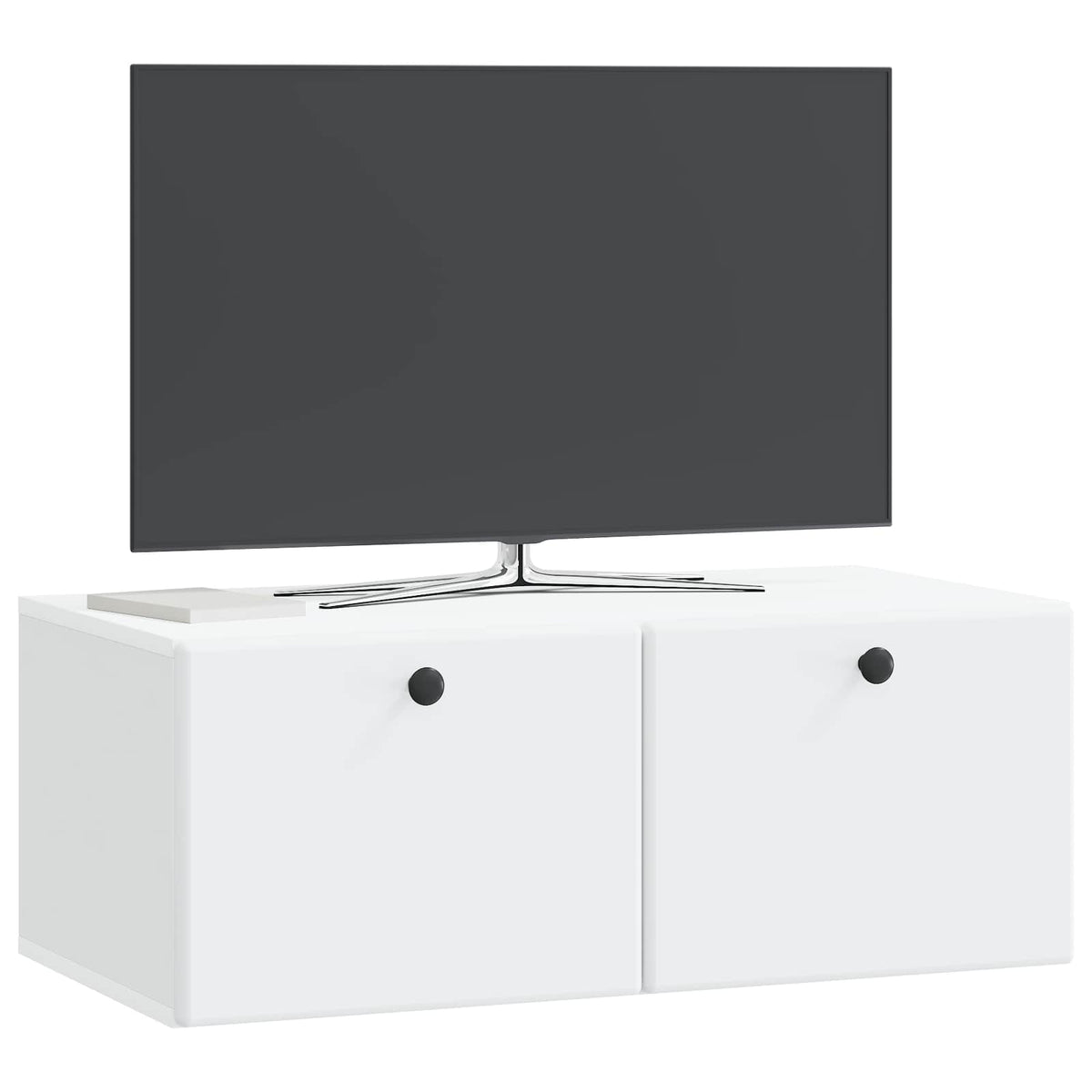 Væghængt TV-skab 78,5 x 41 x 30 cm Hvid Konstrueret træ