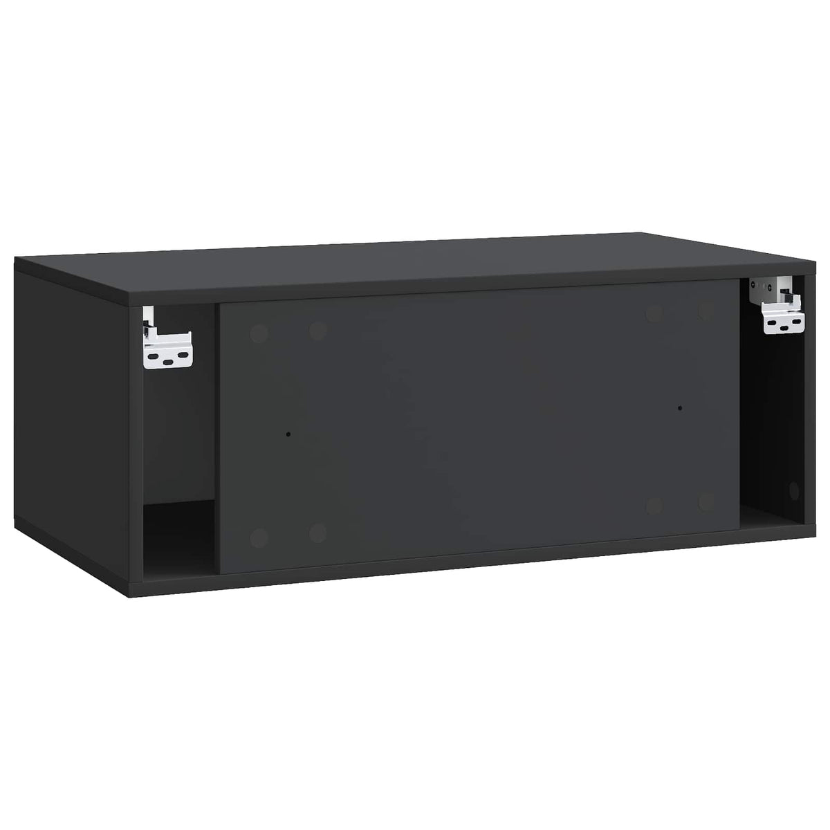Væghængt TV-skab 78,5 x 41 x 30 cm Sort Konstrueret træ