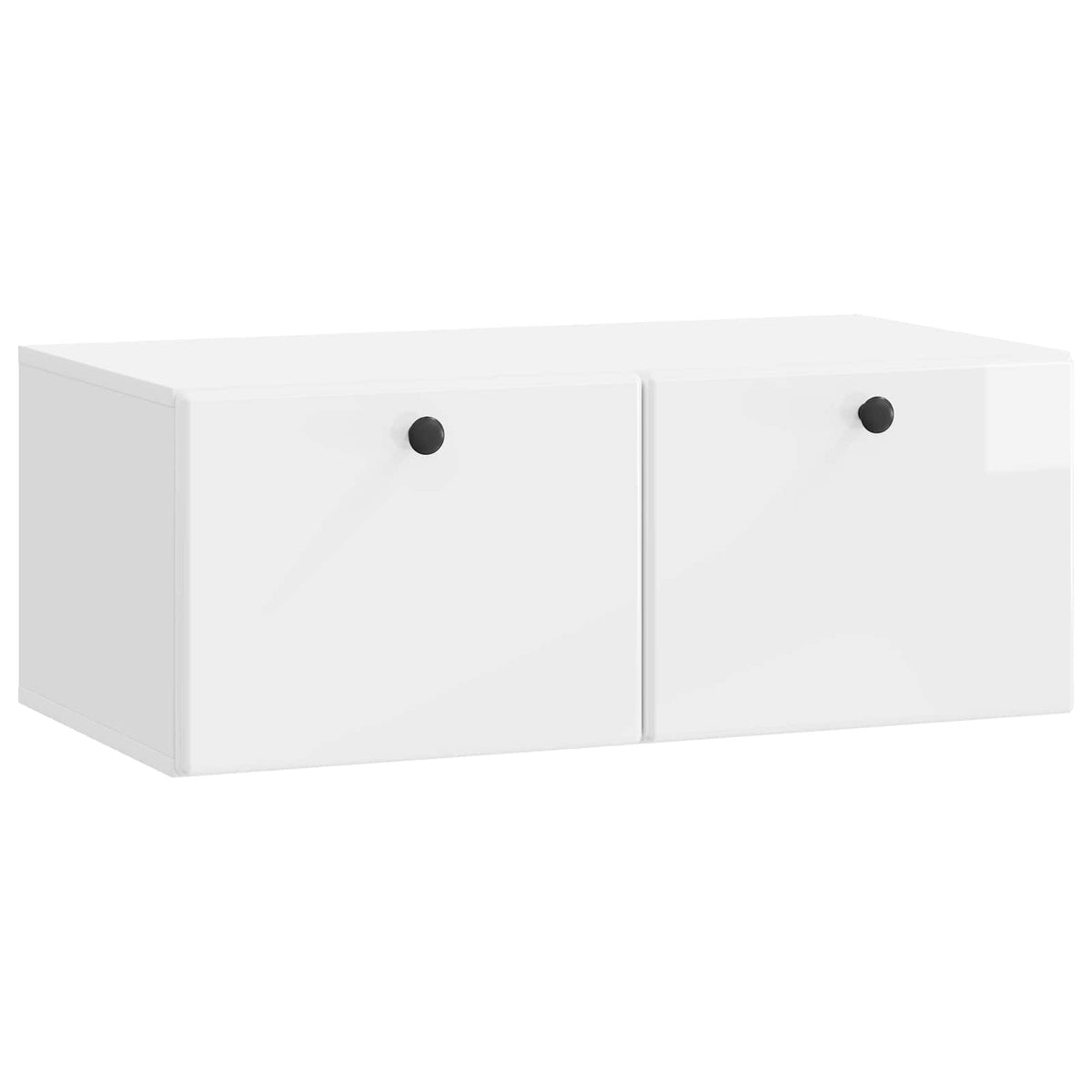 Væghængt TV-skab 78,5 x 41 x 30 cm Hvid højglans