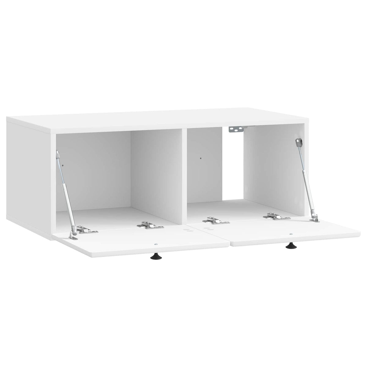 Væghængt TV-skab 78,5 x 41 x 30 cm Hvid højglans
