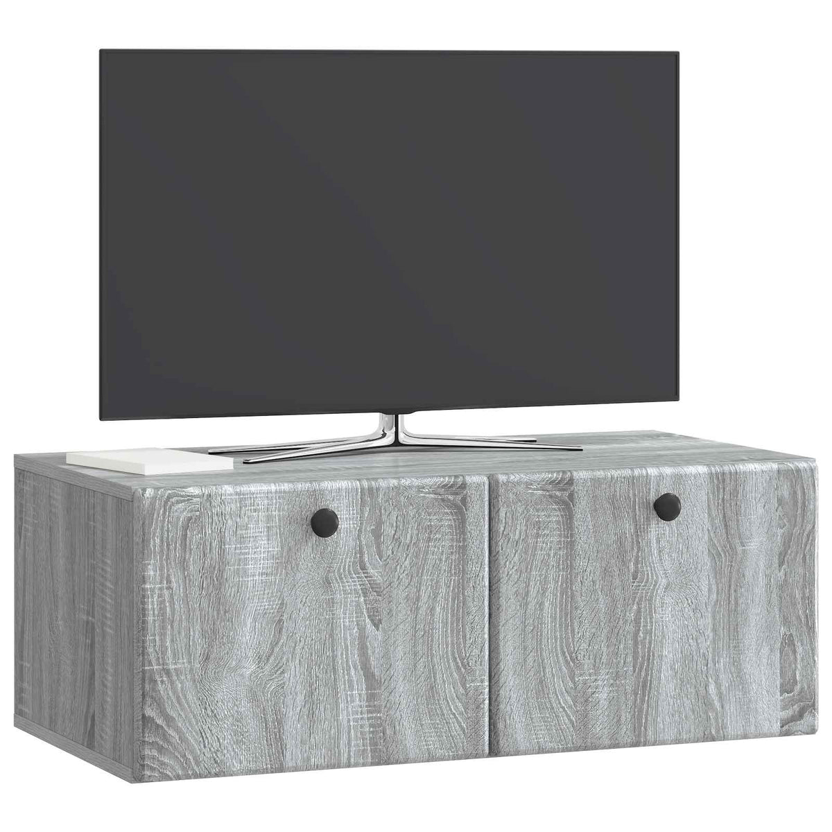 Væghængt TV-skab 78,5 x 41 x 30 cm Grå Sonoma Konstrueret træ