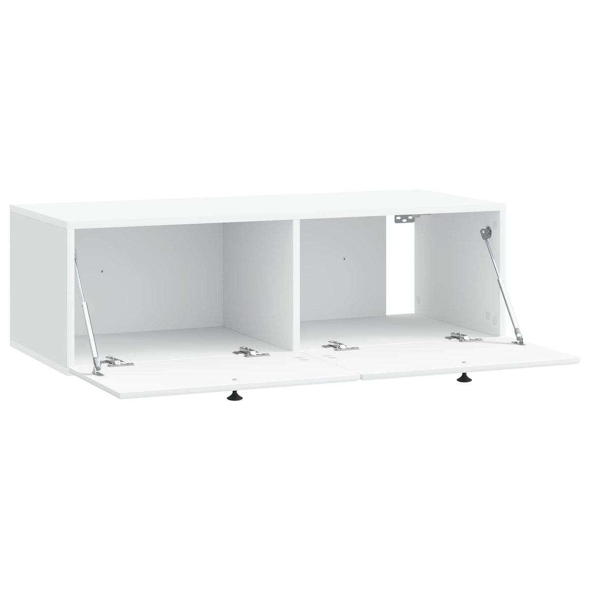 Væghængt TV-skab 98 x 41 x 30 cm Hvid Konstrueret træ