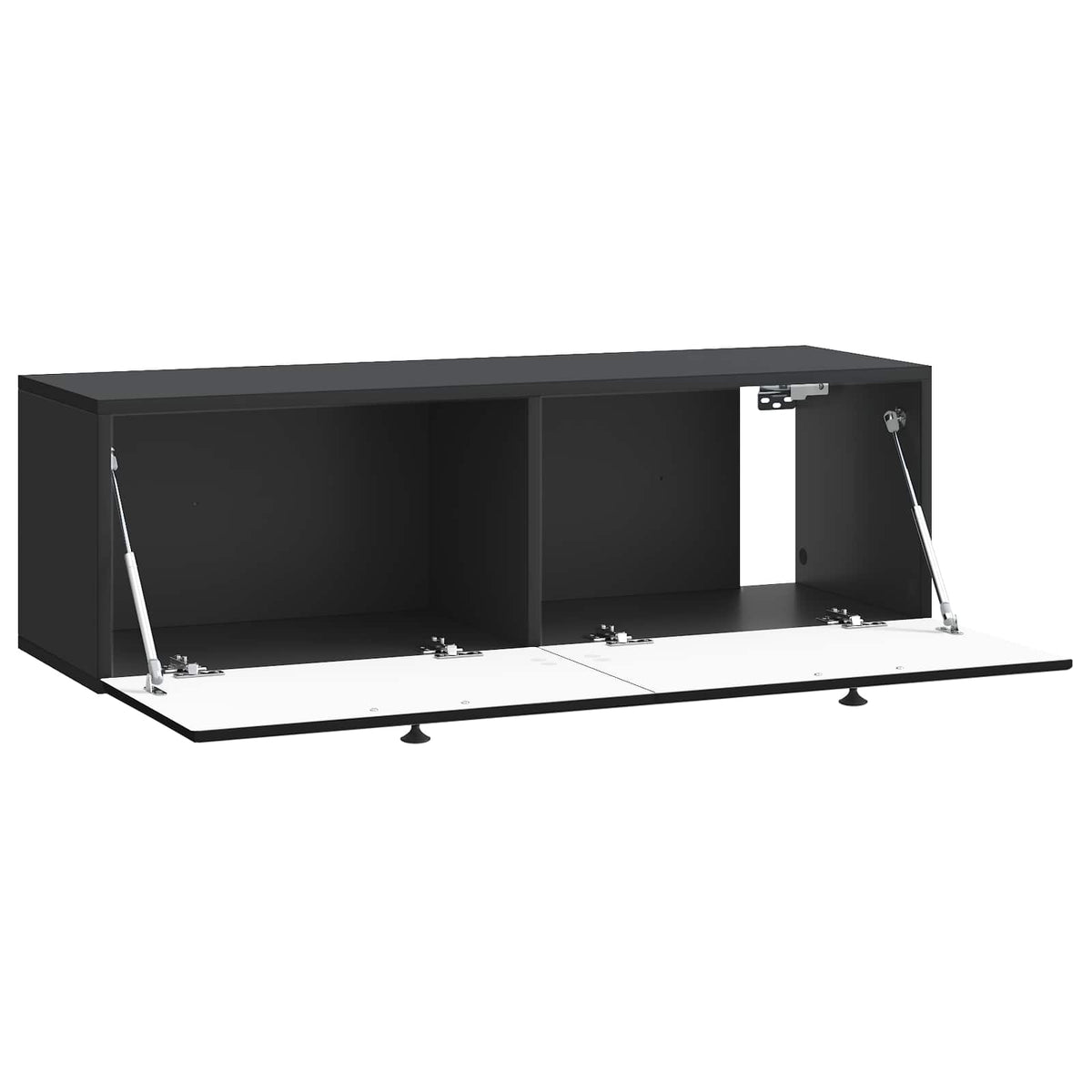 Væghængt TV-skab 98 x 41 x 30 cm Sort Konstrueret træ