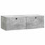 Væghængt TV-skab 98 x 41 x 30 cm Betongrå Konstrueret træ