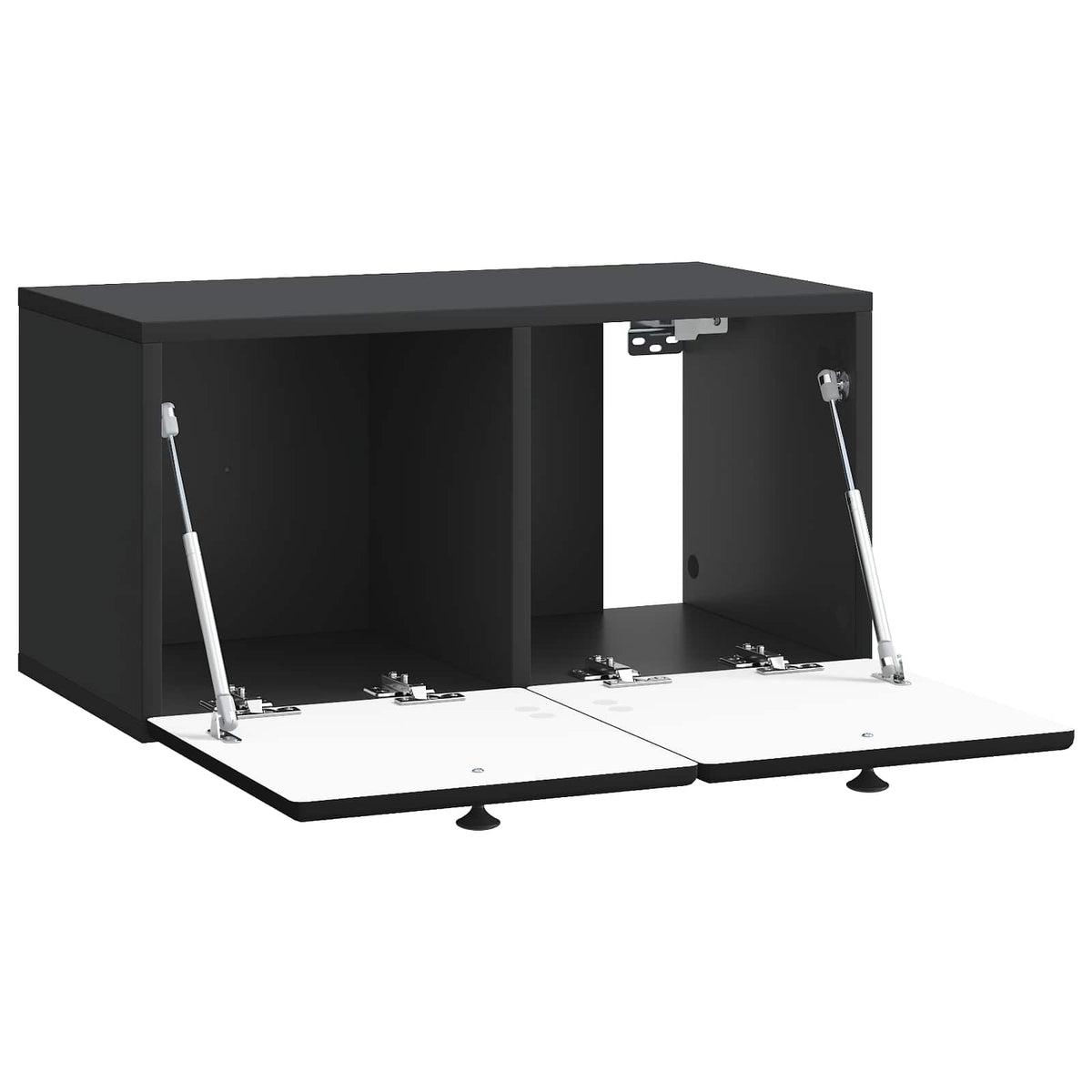 Væghængt TV-skab 59,5 x 31 x 30 cm Sort Konstrueret træ