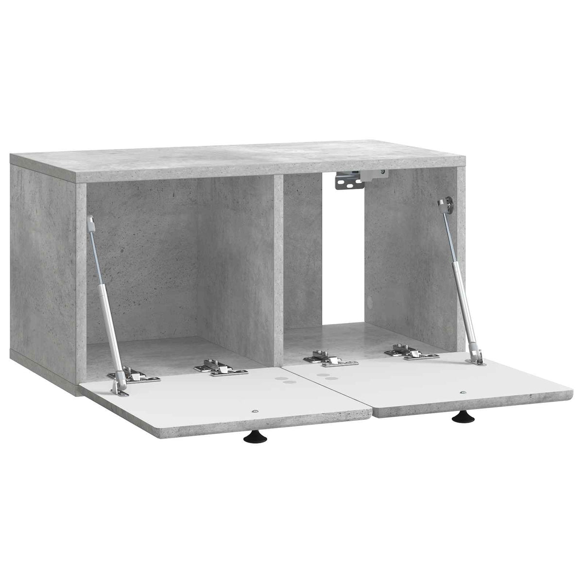 Væghængt TV-skab 59,5 x 31 x 30 cm Betongrå Konstrueret træ