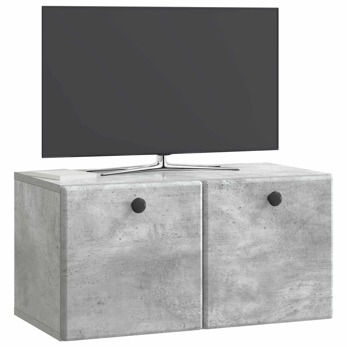 Væghængt TV-skab 59,5 x 31 x 30 cm Betongrå Konstrueret træ