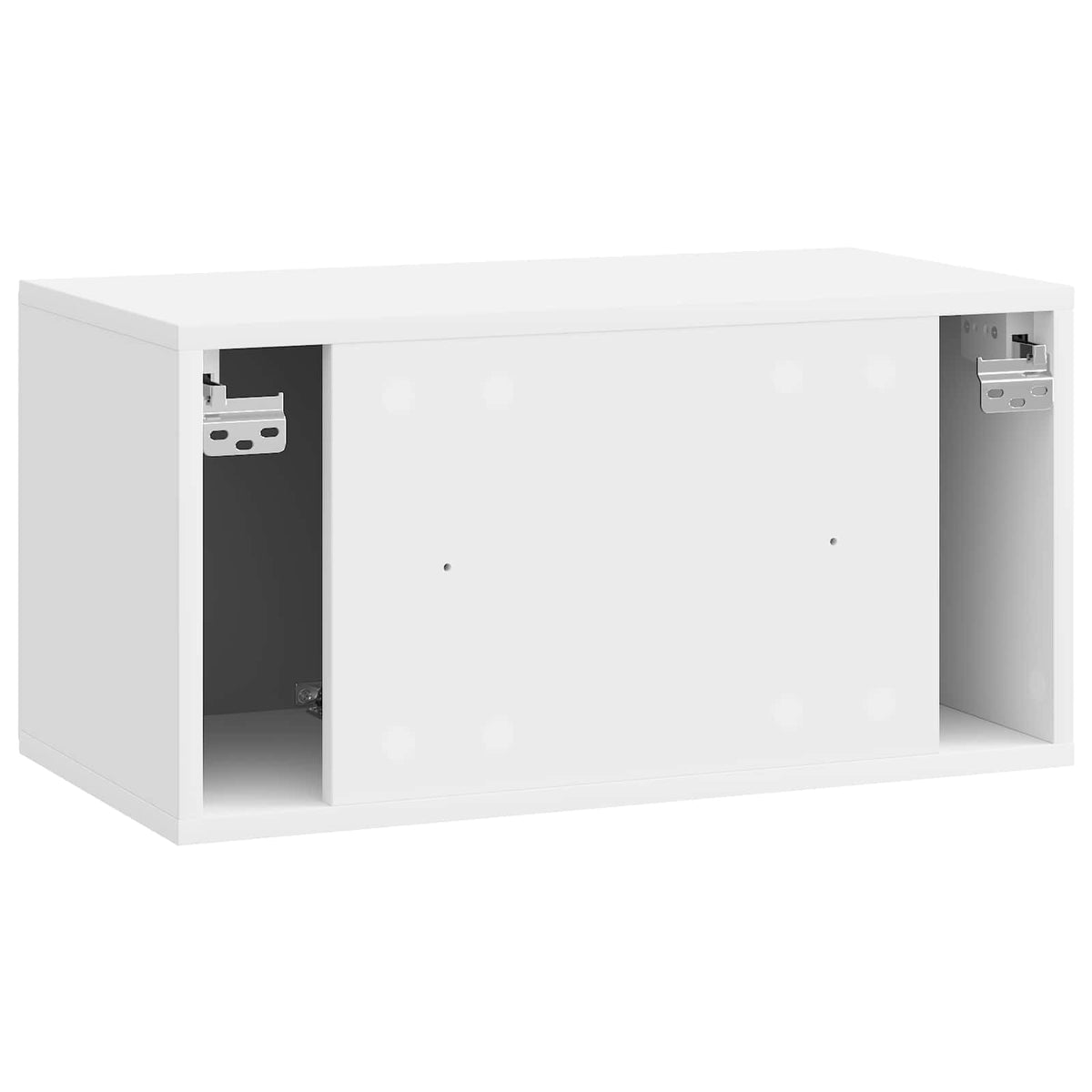 Væghængt TV-skab 59,5 x 31 x 30 cm Hvid højglans