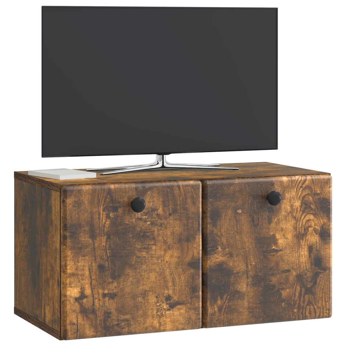 Væghængt TV-skab 59,5 x 31 x 30 cm Røget eg Konstrueret træ
