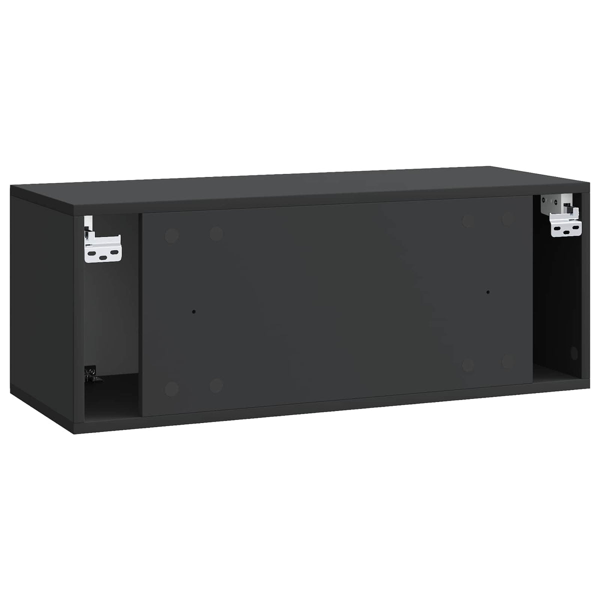 Væghængt TV-skab 78,5 x 31 x 30 cm Sort Konstrueret træ