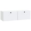 Væghængt TV-skab 98 x 31 x 30 cm Hvid Konstrueret træ