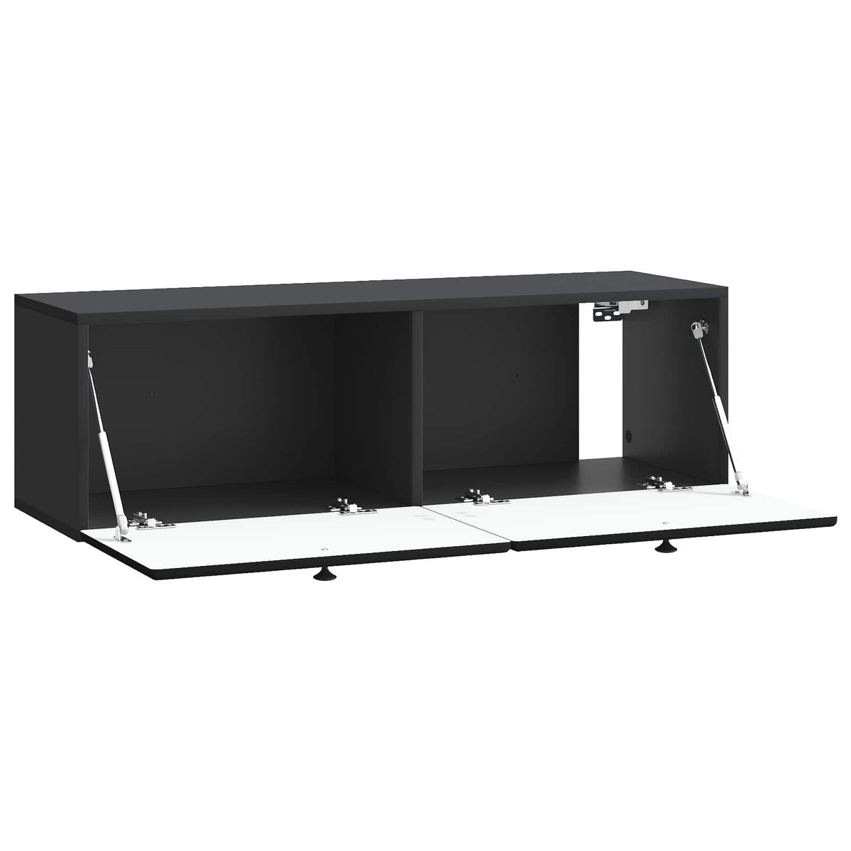 Væghængt TV-skab 98 x 31 x 30 cm Sort Konstrueret træ