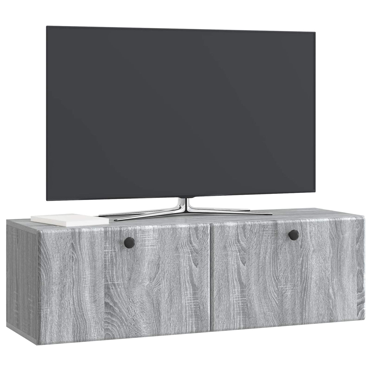 Væghængt TV-skab 98 x 31 x 30 cm Grå Sonoma Konstrueret træ