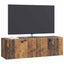 Væghængt TV-skab 98 x 31 x 30 cm Gammelt træ Konstrueret træ