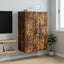 Vægmonteret skab 66 x 34,5 x 90 cm Konstrueret træ Røget eg