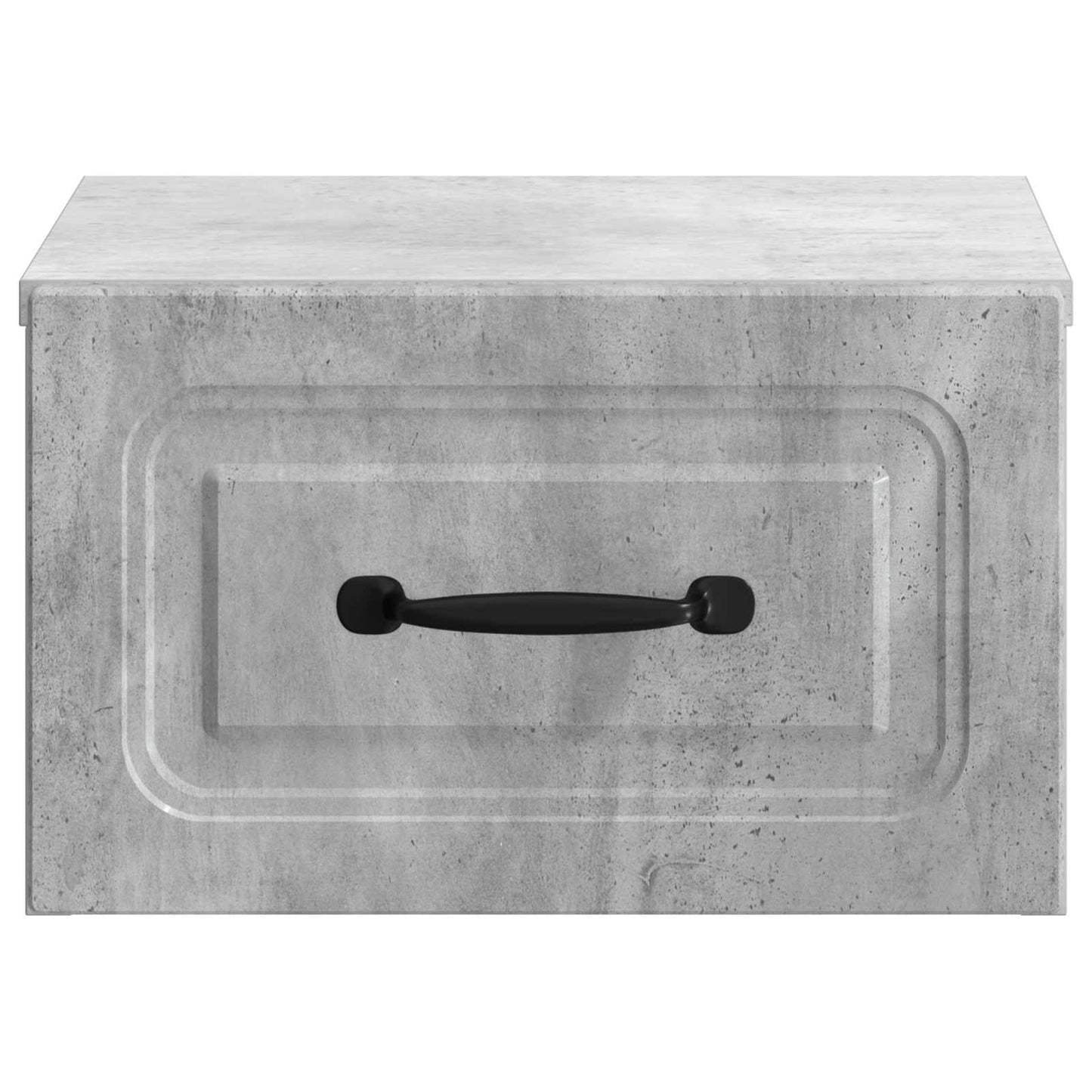 Væghængt Natbord Betongrå 34,5 x 33 x 20 cm Konstrueret træ