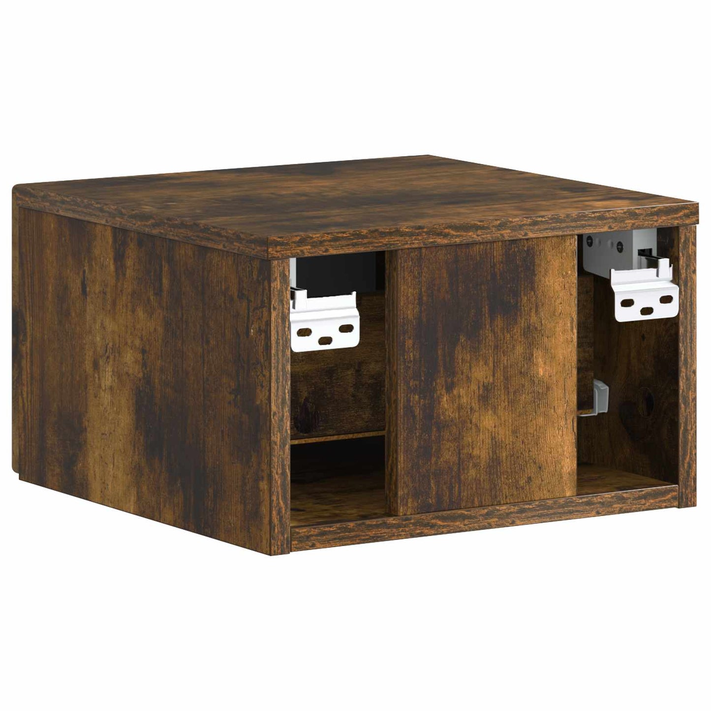 Væghængt Natbord Røget eg 34,5 x 33 x 20 cm Konstrueret træ