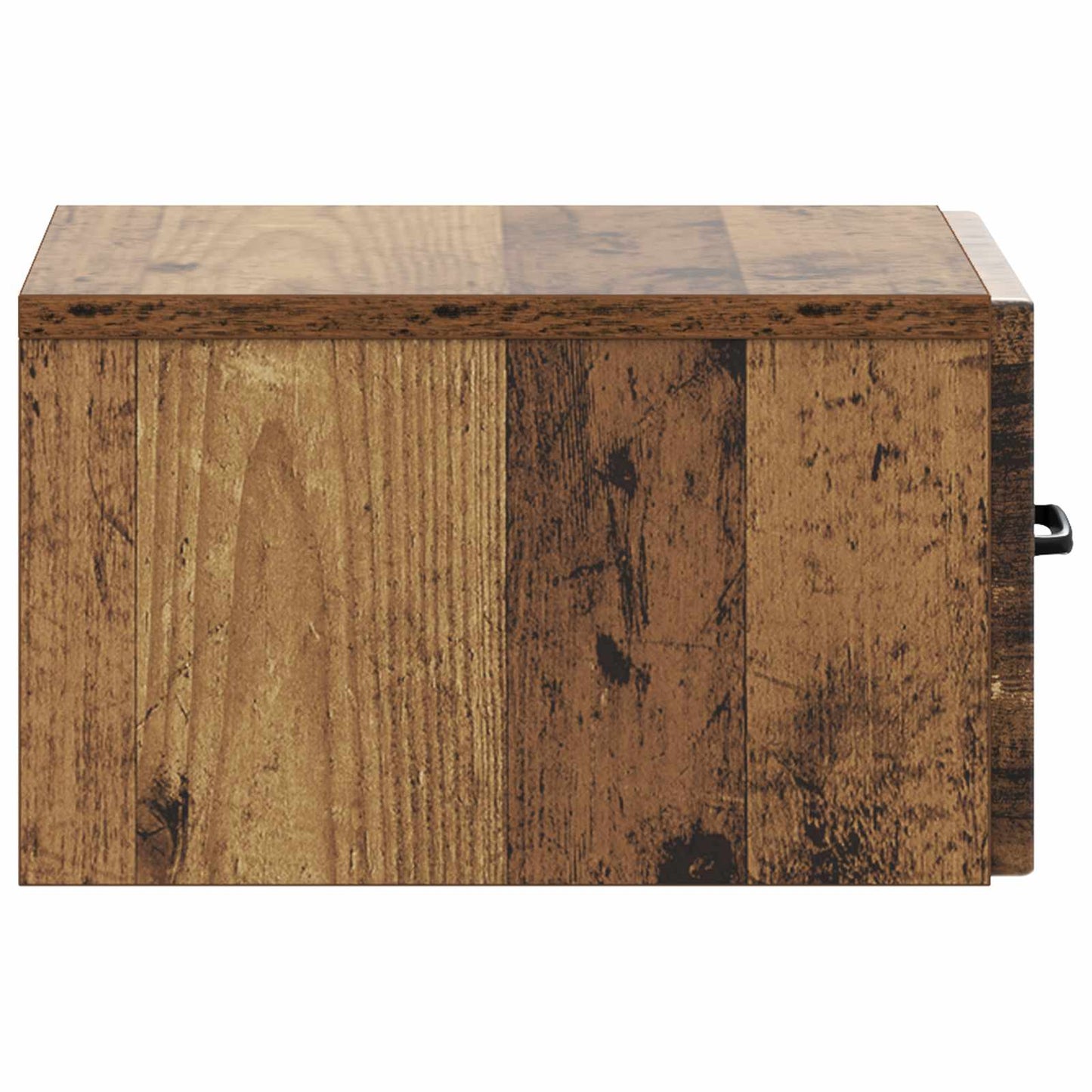 Væghængt Natbord 2 stk. Gammelt træ 34,5 x 33 x 20 cm