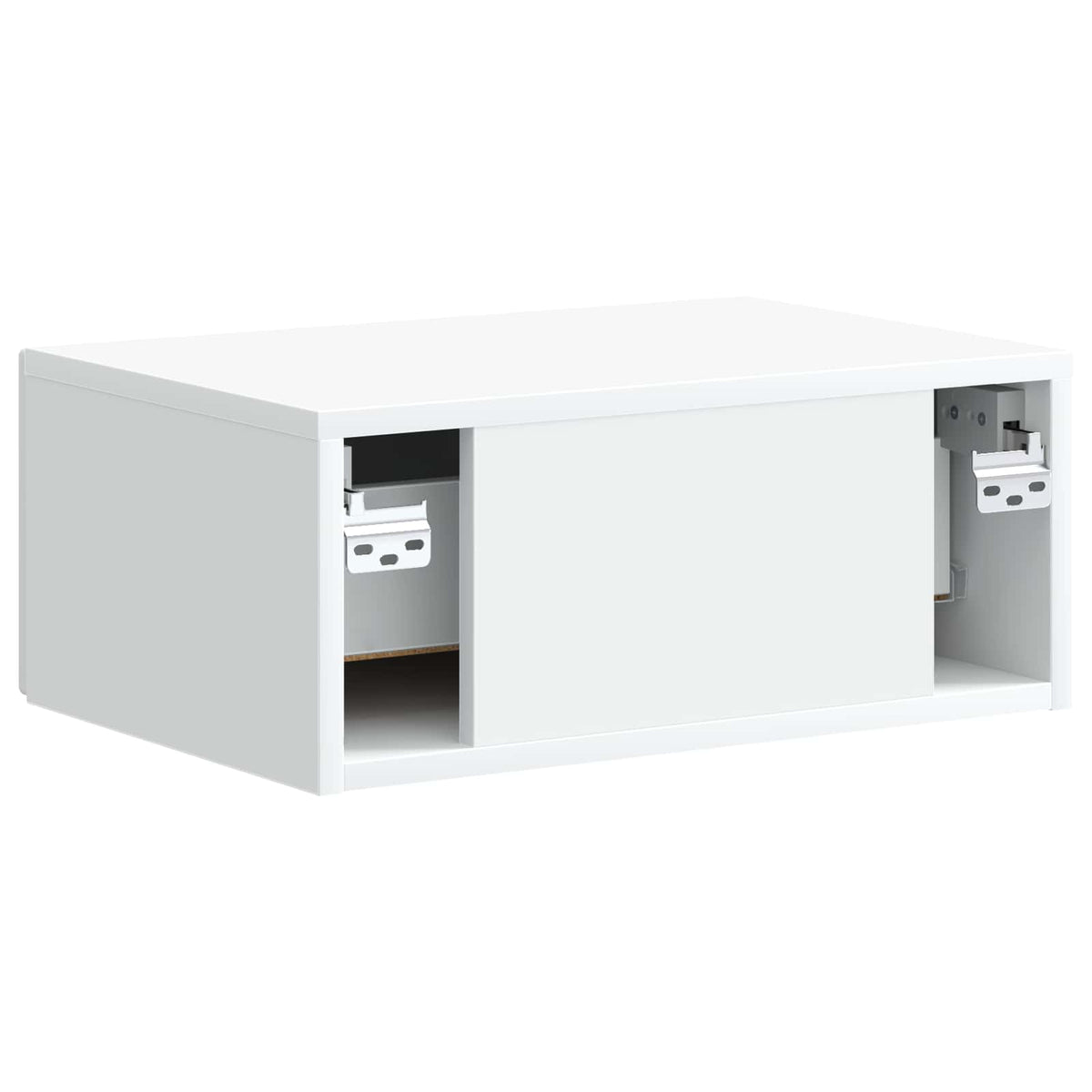 Væghængt Natbord Hvid 49 x 34,5 x 20 cm Konstrueret træ