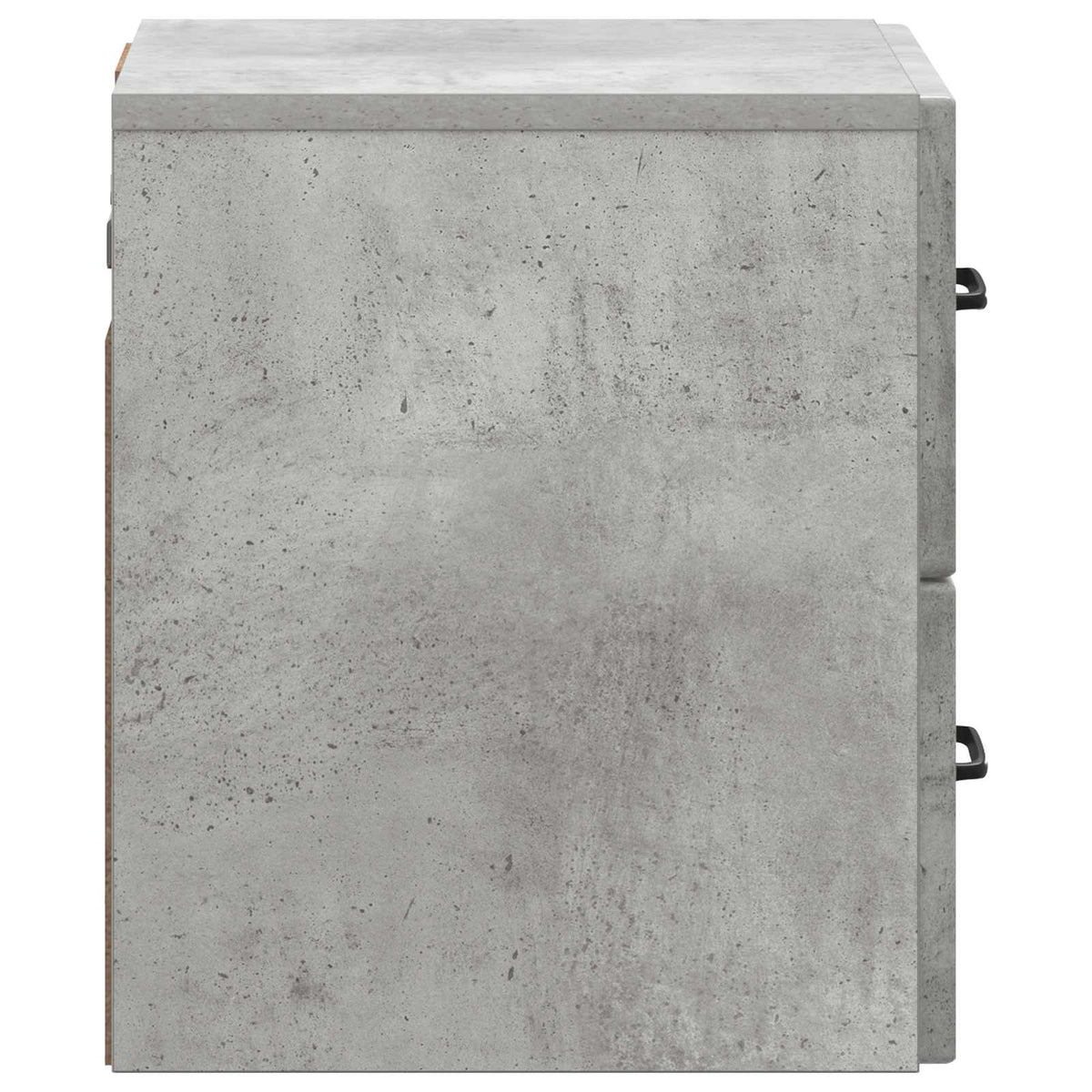 Væghængt Natbord Betongrå 34,5 x 33 x 40 cm Konstrueret træ