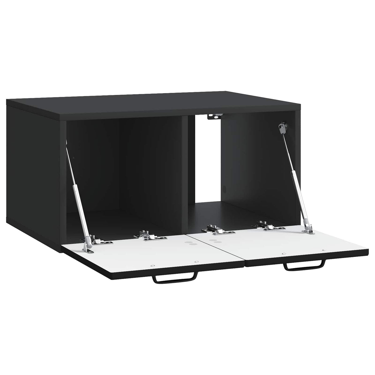 Væghængt TV-skab Sort 59,5 x 41 x 30 cm Konstrueret træ