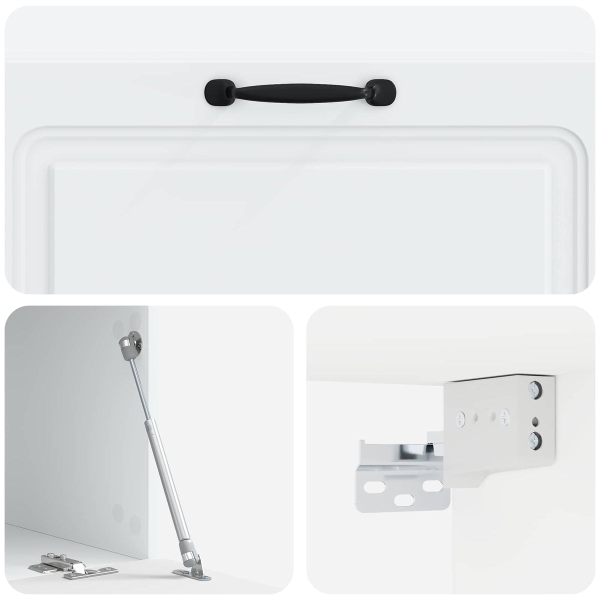 Væghængt TV-skab Hvid 98 x 41 x 30 cm Konstrueret træ