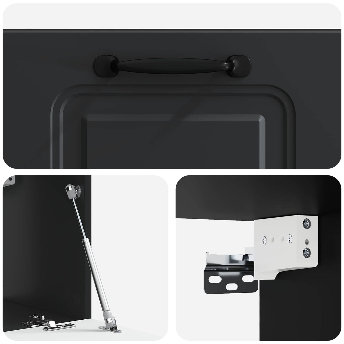 Væghængt TV-skab Sort 59,5 x 31 x 30 cm Konstrueret træ