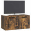 Væghængt TV-skab Røget eg 59,5 x 31 x 30 cm Konstrueret træ