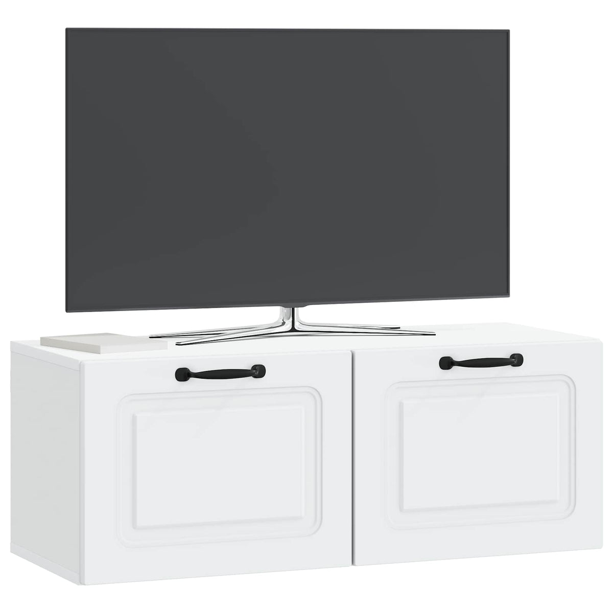 Væghængt TV-skab Hvid 78,5 x 31 x 30 cm Konstrueret træ