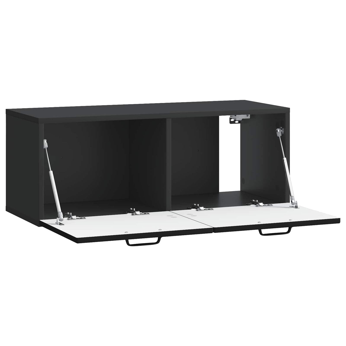 Væghængt TV-skab Sort 78,5 x 31 x 30 cm Konstrueret træ
