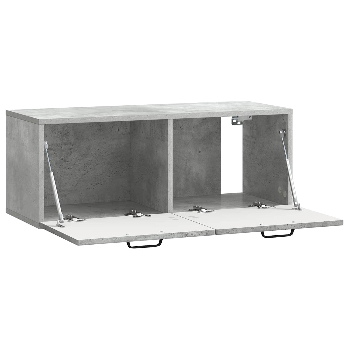 Væghængt TV-skab Betongrå 78,5 x 31 x 30 cm Konstrueret træ