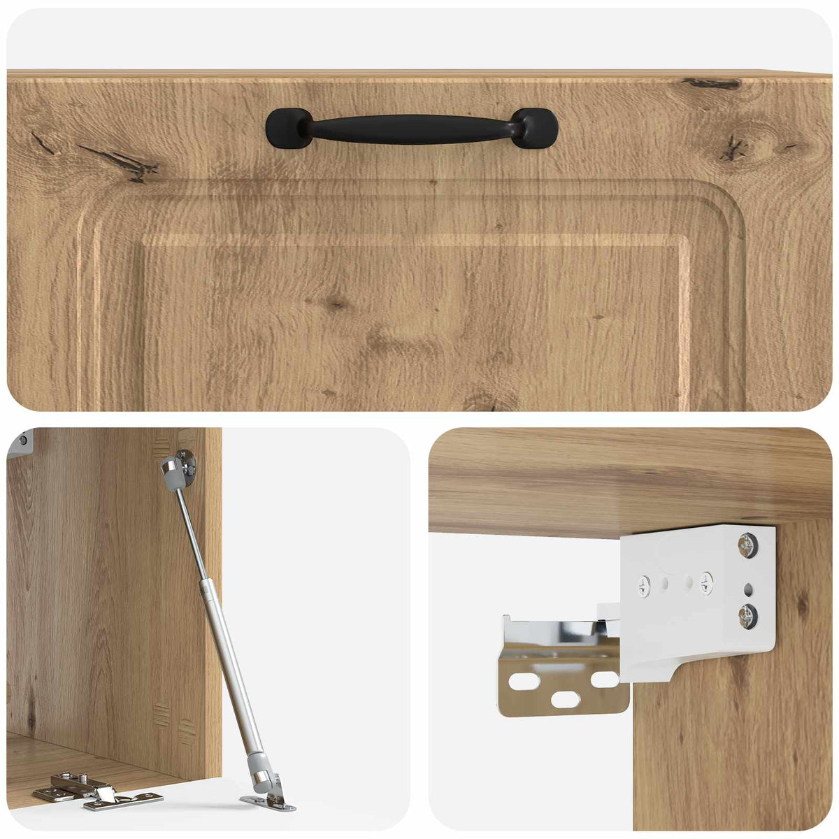 Væghængt TV-skab 78,5 x 31 x 30 cm Artisan-eg Konstrueret træ