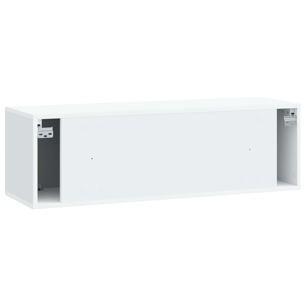 Væghængt TV-skab Hvid 98 x 31 x 30 cm Konstrueret træ