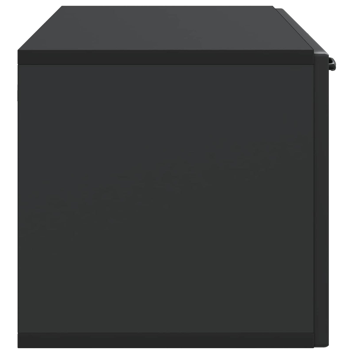 Væghængt TV-skab Sort 98 x 31 x 30 cm Konstrueret træ
