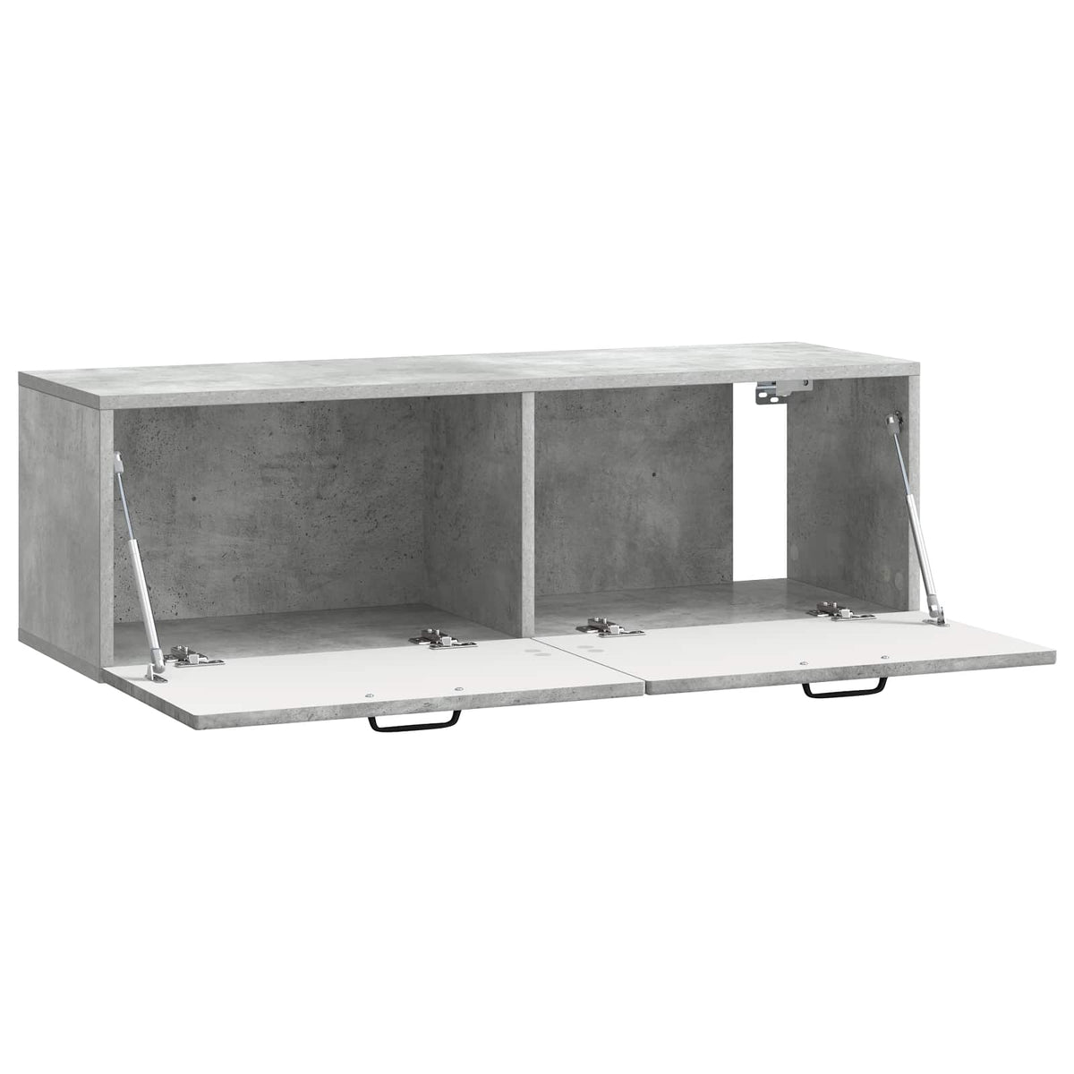 Væghængt TV-skab Betongrå 98 x 31 x 30 cm Konstrueret træ