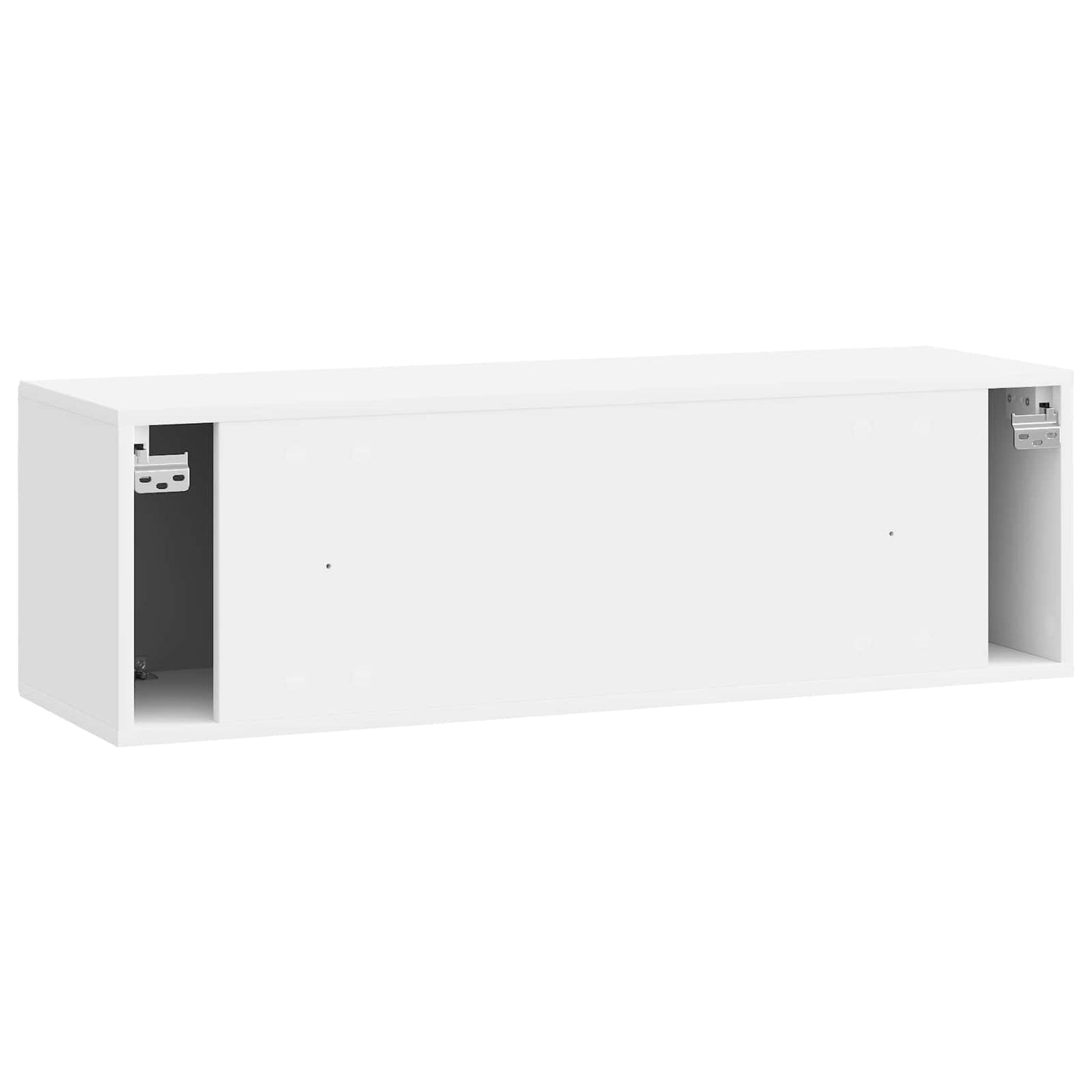 Væghængt TV-skab Hvid højglans 98 x 31 x 30 cm Konstrueret træ