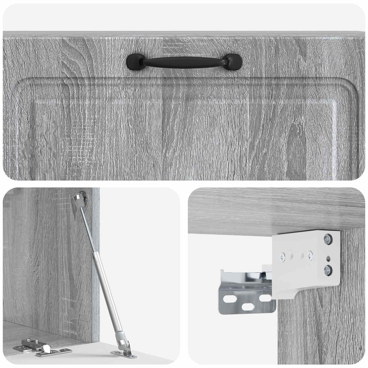 Væghængt TV-skab Grå sonoma-eg 98 x 31 x 30 cm Konstrueret træ