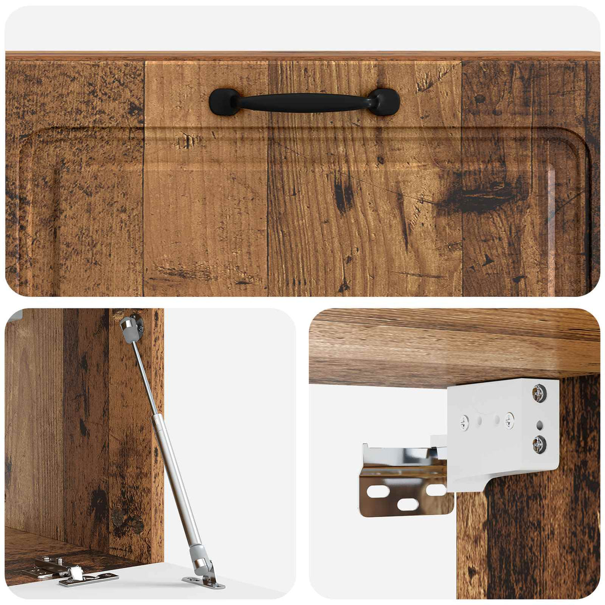 Væghængt TV-skab Gammelt træ 98 x 31 x 30 cm Konstrueret træ