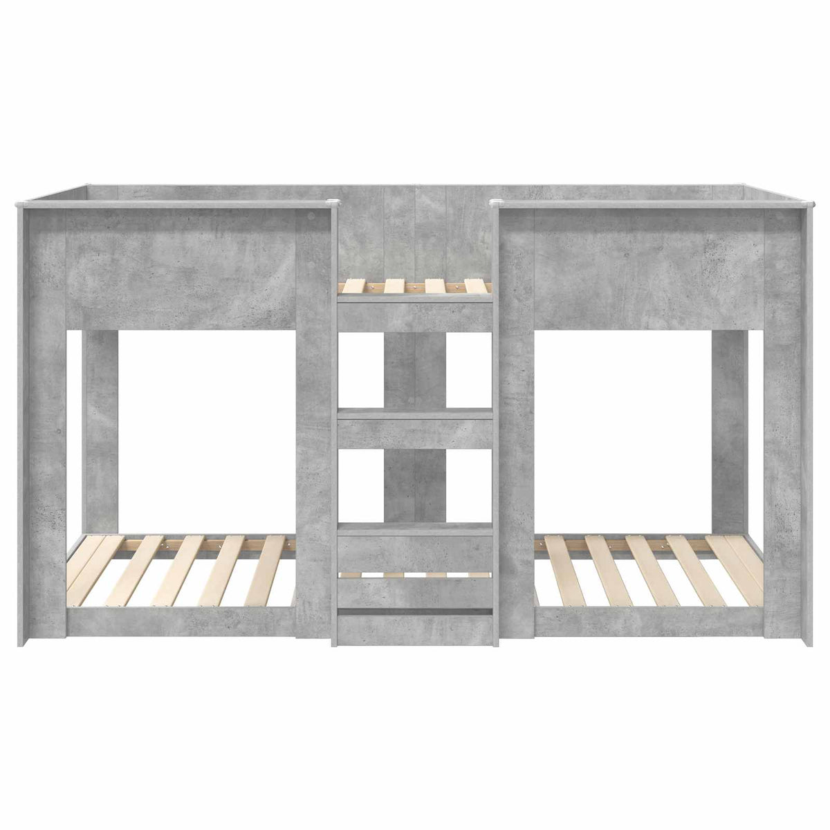 Køjeseng til Børn Beton Grå 75 x 190 cm Konstrueret træ