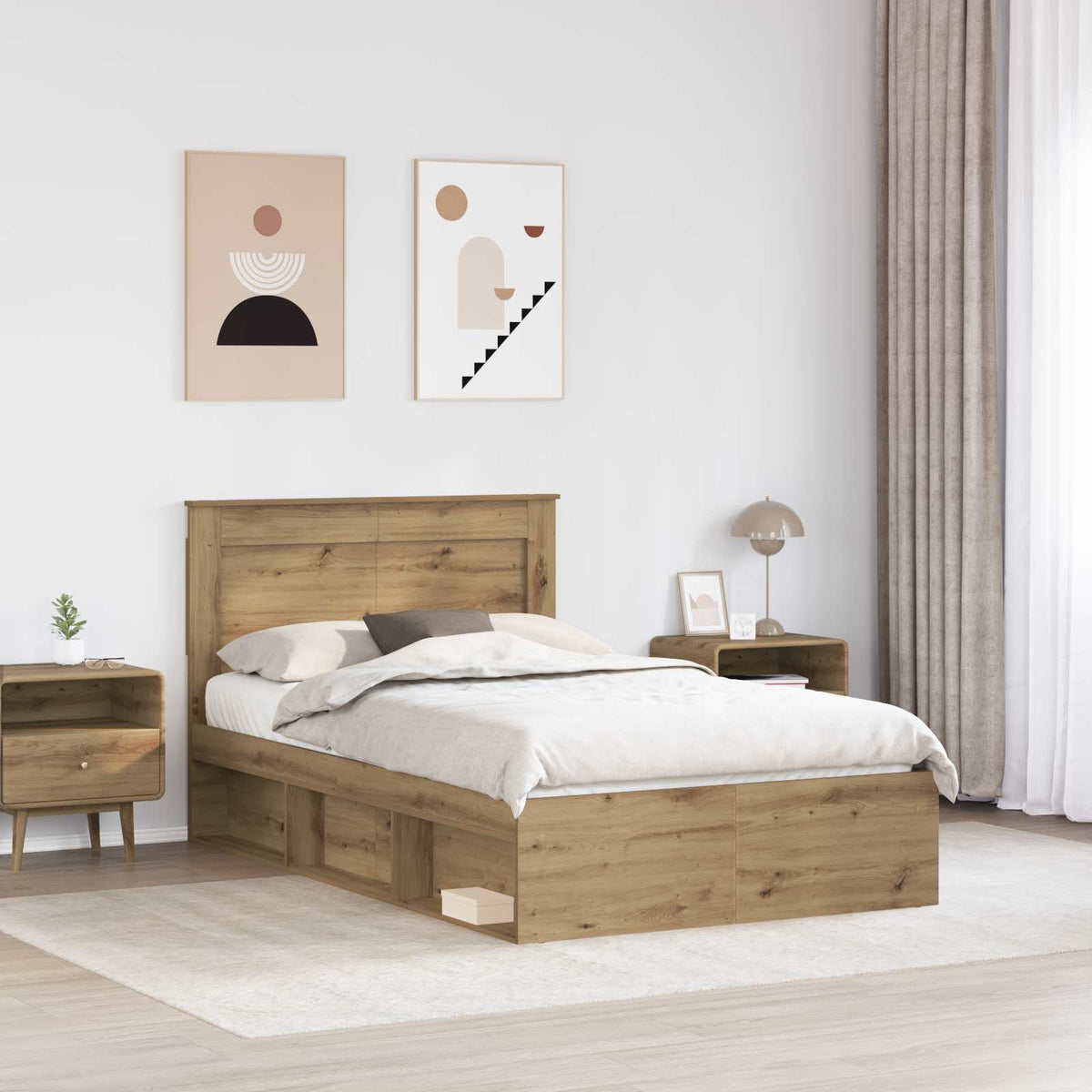 Sengestel Artisan eg 120 x 190 cm Massiv fyrretræ