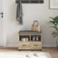 Hallbænk Sonoma eg 60 x 38 x 46 cm Kunstigt træ og stof