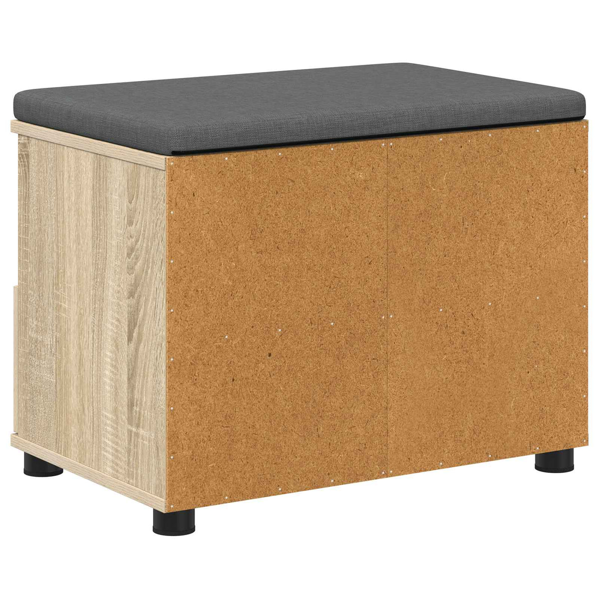 Hallbænk Sonoma eg 60 x 38 x 46 cm Kunstigt træ og stof