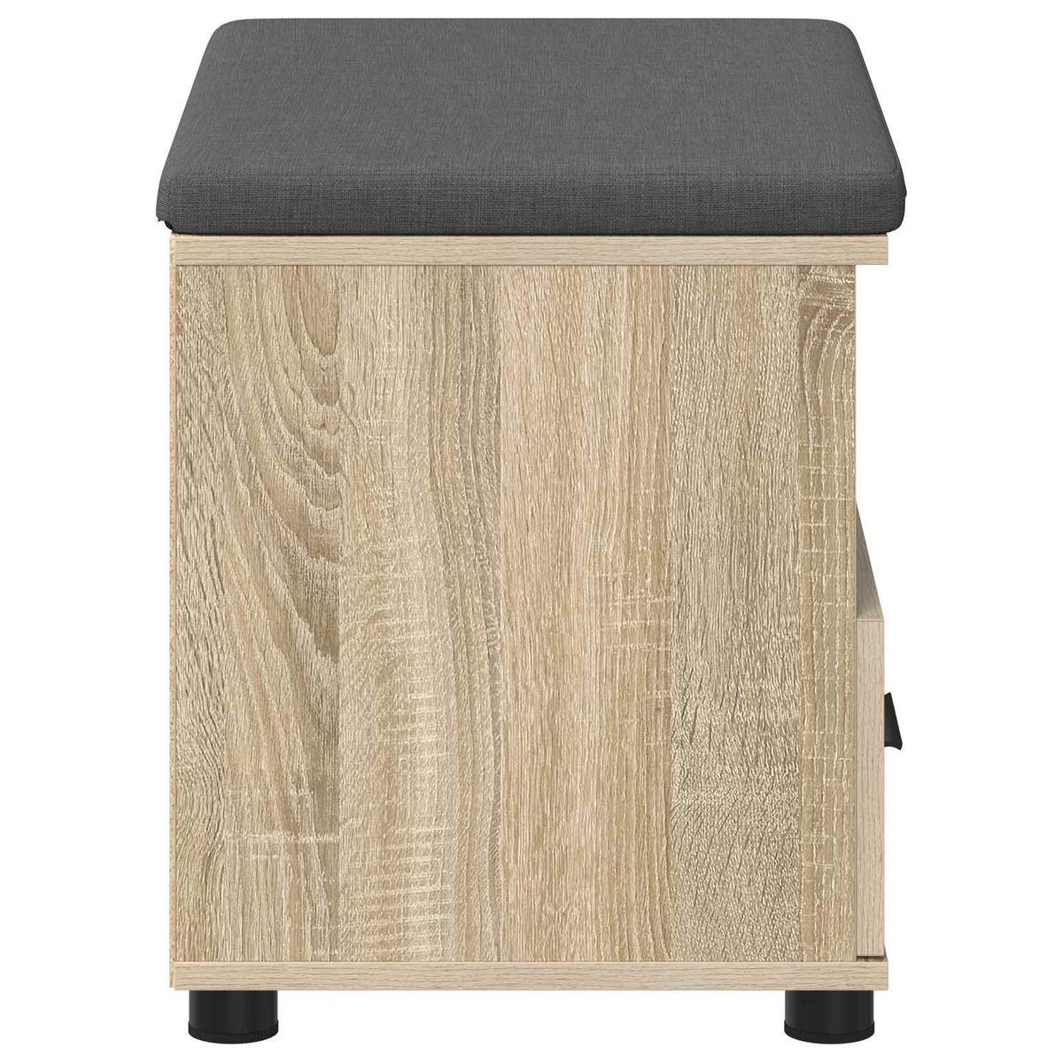 Hallbænk Sonoma eg 60 x 38 x 46 cm Kunstigt træ og stof