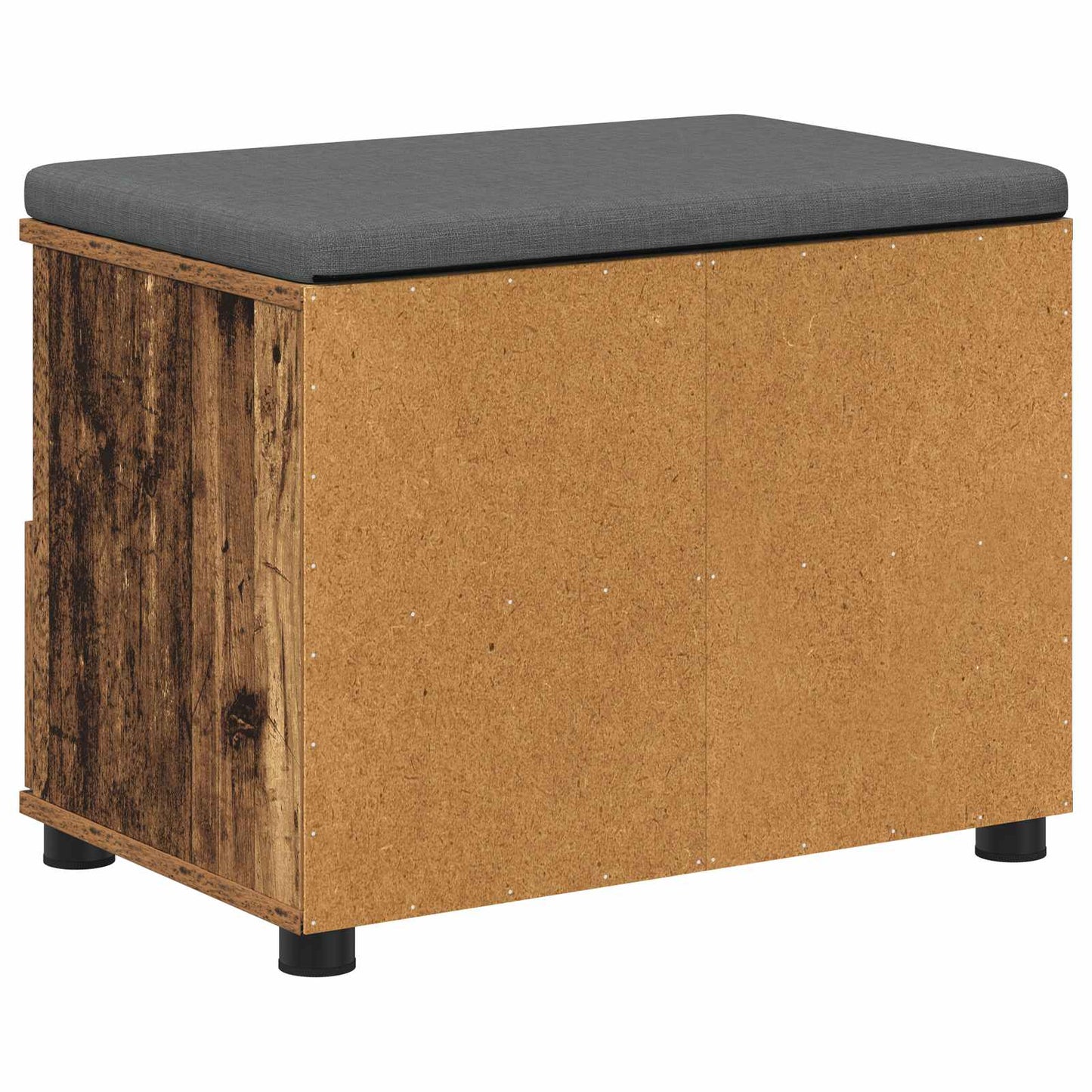 Hallbænk Gammelt træ 60 x 38 x 46 cm Kunstigt træ og stof