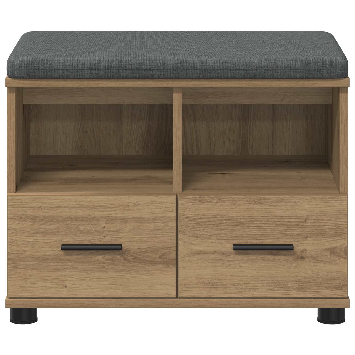 Hallbænk Artisan Eg 60 x 38 x 46 cm Kunstigt træ og stof